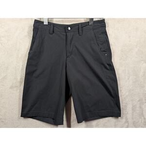 Lululemon ABC Classic Shorts Mens 30 Black Solid 10" Performance Tech Chino